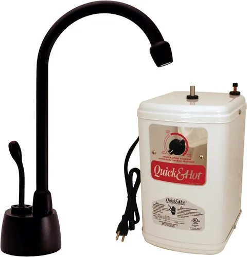 Miniatura 13 de Westbrass DT1F271-12 Develosah - Grifo dispensador de agua caliente de 9 pulgadas con sistema de tanque digital HotMaster DigiHot y filtro de agua