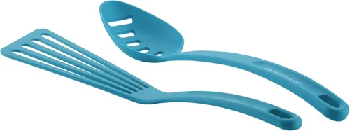 Miniatura 5 de Rachael Ray Get Cooking! Juego de ollas y sartenes antiadherentes, incluye bandeja para hornear y herramientas de cocina, 12 piezas, turquesa
