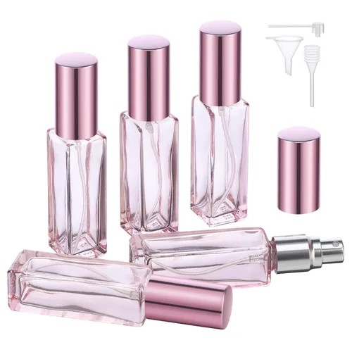 Miniatura 19 de Segbeauty Mini Botella Atomizador de Perfume Portátil, 5 piezas de botellas de spray de colonia recargables vacías, botella de perfume de vidrio