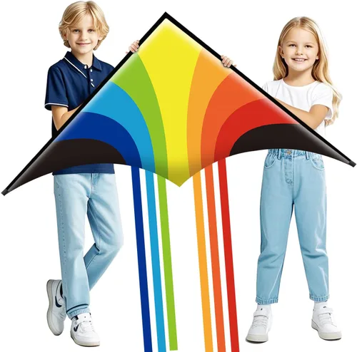 Miniatura 9 de Xida Kites for Kids Ages 4-8, Large Kite for Adults, Easy to Fly Beach Kites with Handle and String,Perfect for Beginners,Beach,and Outdoor Flying