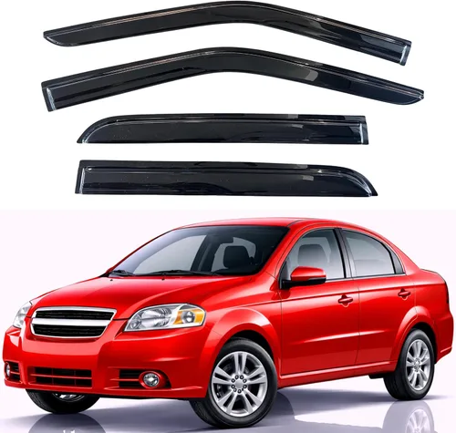 Miniatura 132 de KPY Visor de ventana compatible con Hyundai Tucson 2021-2025, 4 piezas de deflector de ventilación para ventana lateral, estilo Mugen, protector