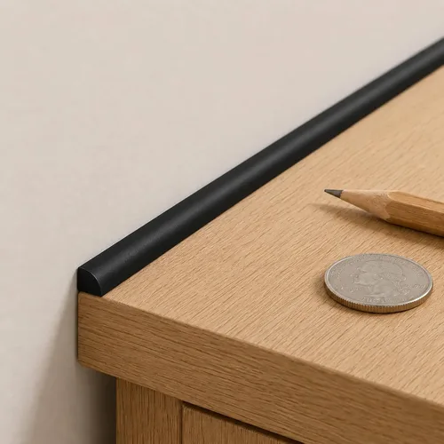 Miniatura 10 de Moldeado mini redondo de 0.25 x 0.25 pulgadas, borde ultrafino de 10 pies para huecos pequeños, costura de pared de encimera, alféizar de ventana