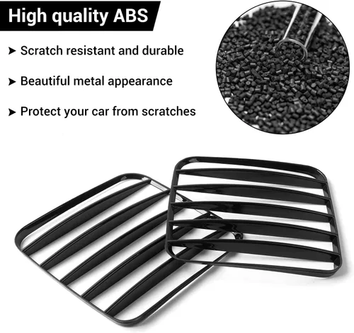 Miniatura 4 de Cubiertas de lámpara de luz trasera de ABS, protector de luz trasera para Jeep Renegade 2016-2021, Negro