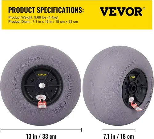 Miniatura 7 de VEVOR Beach Balloon Wheels