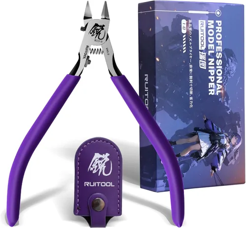 Miniatura 8 de RUITOOL Pinzas de modelo, herramientas de modelo para avanzados para reparar y arreglar modelos de plástico, pinza de modelo de hoja única