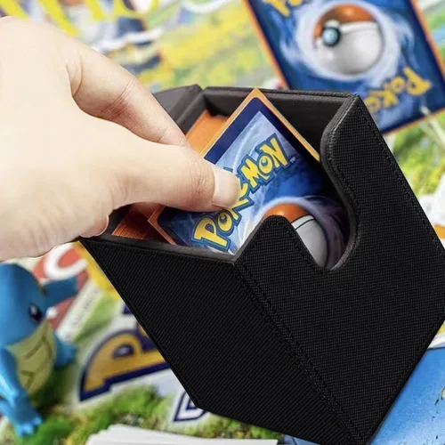 Miniatura 5 de MTG - Caja de cartas para Commander Deck Box con 2 divisores, caja de almacenamiento de tarjetas para más de 100 tarjetas de una sola manga, soporte