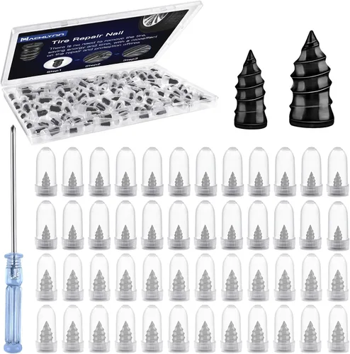 Miniatura 9 de NACHLYNN 80 piezas de clavos de reparación de neumáticos herramienta de auto-servicio clavo de reparación de neumáticos tornillo autoperforante