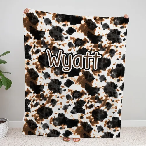 Miniatura 7 de Mantas con estampado de vaca, mantas occidentales para bebés, mantas de bebé vaquero, mantas de bebé personalizadas para niñas y niños, Cosas