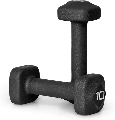 Miniatura 45 de Tone Fitness Pares de Mancuernas de Pesas de Neopreno con Cabeza Cuadrada Antirrodamiento Múltiples Opciones Azul