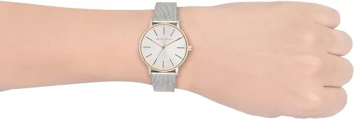 Miniatura 8 de Armani Exchange - Reloj de cuarzo de acero inoxidable para mujer con correa de cuero