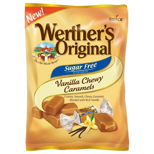 Miniatura 7 de Werther's Original Caramelo masticable sin azúcar, bolsas de 1.46 onzas (paquete de 12)