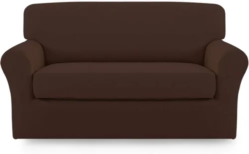 Miniatura 44 de Easy-Going Funda de Sofá Elástica de Microfibra de 2 Piezas – Cubierta de Sofá Suave Ajustada de Spandex, Protector de Muebles Lavable con Parte