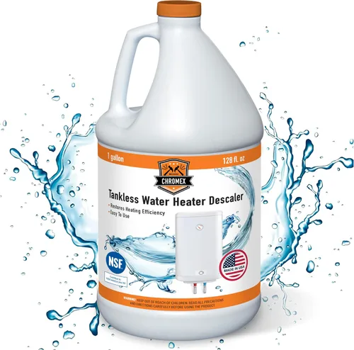 Miniatura 8 de Chromex - Solución para desincrustar calentadores de agua sin tanque Desincrustante altamente efectivo, 1 galón