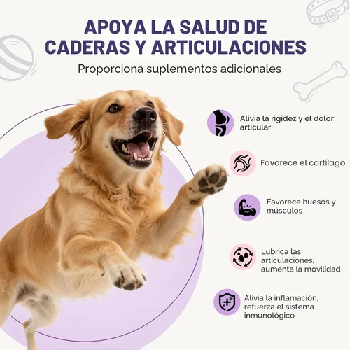 Miniatura 2 de Glucosamina para perros, 200 unidades de suplemento de apoyo para las articulaciones, condroitina para perros y cadera y articulaciones, golosinas