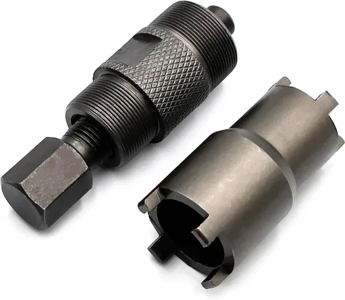 Miniatura 9 de 20 mm 24 mm Herramienta de extracción de embrague, llave de tuerca de bloqueo removedora de herramienta de llave de tuerca de 4 pines