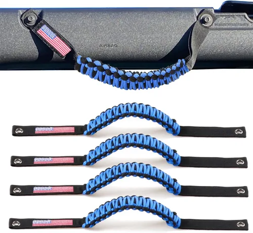 Miniatura 11 de Asas de agarre de barra antivuelco para Ford Bronco 2021 2022 2023 2024 2025 2 accesorios de 2 puertas y 4 puertas, mango de agarre de paracaídas