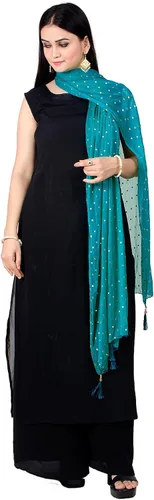 Miniatura 7 de Chandrakala Chal Dupatta de gasa para mujer, chal envolvente Chunni, beige (D191-P)