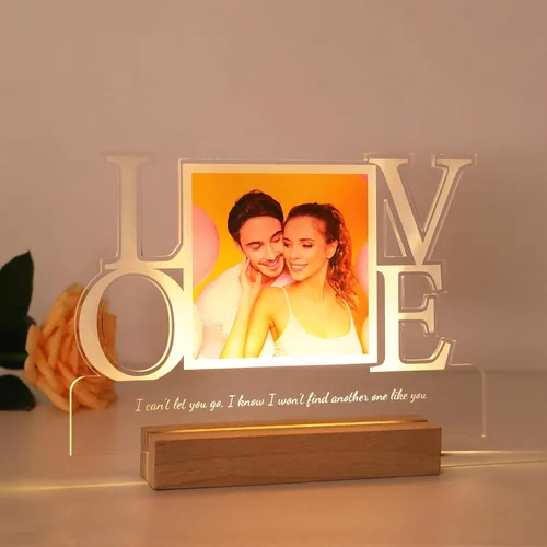 Miniatura 8 de Placa de fotos acrílica personalizada, marco de fotos personalizado regalo para novio, novia, mamá, papá, mejor amigo, regalo personalizado