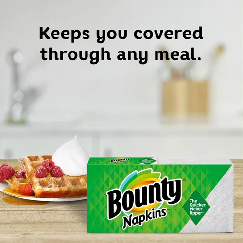 Miniatura 9 de Servilletas de papel Bounty Quilted, Blanco