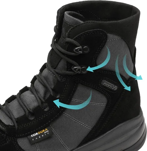 Miniatura 4 de NORTIV 8 Botas de trabajo tácticas militares ligeras para hombre, botas de combate para motocicleta al aire libre