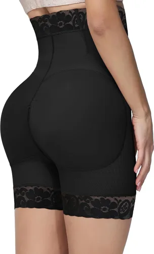 SHAPSHE Pantalones cortos moldeadores para levantamiento de glúteos, pantalones cortos de control de abdomen, fajas colombianas, ropa interior de