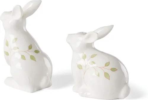 Miniatura 2 de Lenox 893456 Mariposa Prado Conejo Salero y Pimentero, Vajilla de Pascua