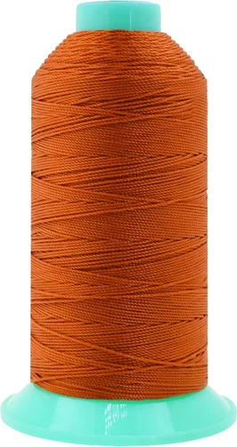 Miniatura 354 de Mandala Crafts - Hilo de nailon para coser cuero, tapicería, mezclilla y para trenzar el pelo; resistente, 1500 yardas, tamaño 69 T70 Marrón