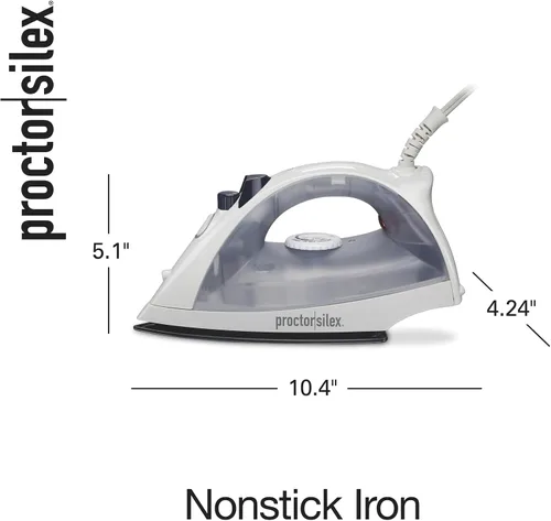Miniatura 8 de Proctor - Plancha Silex y vaporizador vertical para ropa con suela antiadherente, 1200 vatios, ajustes de vapor de pulverización y ráfaga