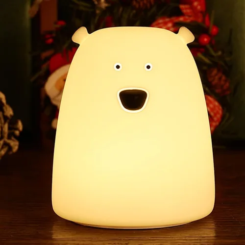 Miniatura 12 de ZKLiLi Luz nocturna para niños, linda lámpara de conejo, 16 colores+toque+luz nocturna de silicona para niños, luces nocturnas de conejo recargables