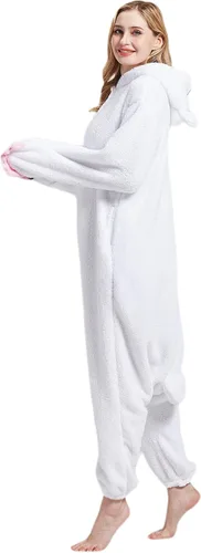 Miniatura 6 de DarkCom Pijama de una pieza de animal para mujer y hombre, disfraz de Halloween, ropa de dormir de Navidad