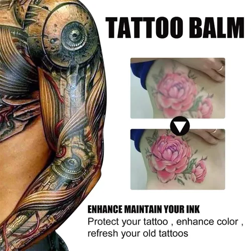 Miniatura 4 de Simple: manteca de tatuaje, bálsamo de cuidado posterior del tatuaje, cuidado del tatuaje, mejora del color que revive tatuajes viejos, hidrata