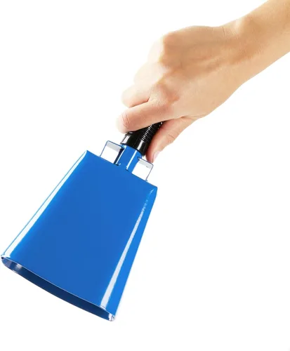 Miniatura 8 de Blue Panda Cencerros para eventos deportivos, cencerro azul de 9.5 pulgadas con asa, paquete de 2 – Hacedores de ruido deportivo para fútbol y fútbol