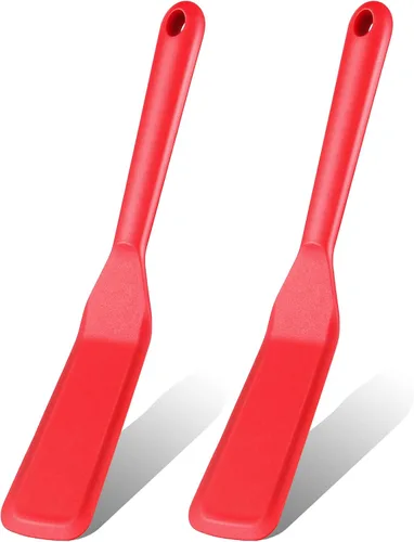 Miniatura 7 de Zopeal 2 Piezas Espátula para Crepes de Silicona Estrecha y Larga, Volteador Resistente al Calor para Cocinar, Espátula para Tortitas Antiadherente