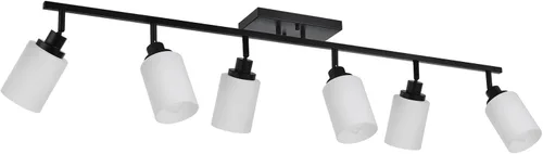 Miniatura 9 de TODOLUZ Luminarias de Riel de 2 Luces Aplique de Pared, Foco de Níquel Cepillado para Cocina Sala de Estar Comedor Pasillo, Base de Bombilla E26