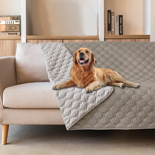 Miniatura 88 de gogobunny Manta 100% Impermeable de Doble Cara para Perros, Cubierta Suave para Cama de Mascotas, Reversible, Protege Muebles, Sillón, Sofá, Coche