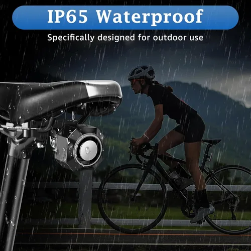 Miniatura 7 de NineLeaf Alarmas de bicicleta para bicicletas eléctricas, alarma de bicicleta con control remoto, alarma antirrobo de bicicleta de 110 dB, sistema