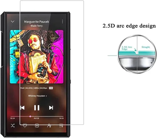 Miniatura 5 de Zshion - Protector de pantalla para FiiO M11 Plus, protector de pantalla de vidrio templado de dureza 9H para FiiO M11 Plus con antihuellas