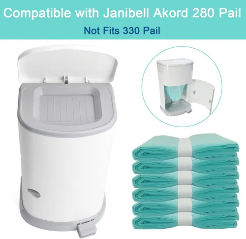 Miniatura 2 de Paquete de 6 recambios de forro para eliminación de pañales para adultos compatibles con el sistema de eliminación de pañales Janibell Akord 280