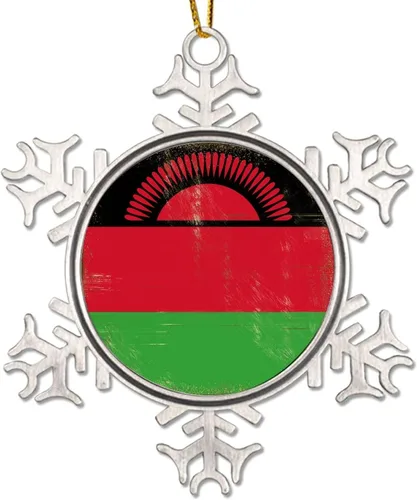 Miniatura 9 de Líbano Novedad Metal Copo de Nieve Adornos de Navidad Regalo Patriótico País Recuerdo Regalo Adornos de Navidad Adornos de Navidad Bandera Nacional