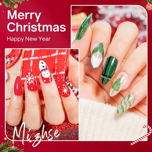 Miniatura 3 de MIZHSE Juego de Esmalte de Uñas de Secado Rápido, 24 Colores de Esmalte de Uñas Regular Sin Gel, Secado al Aire Rápido Neón Moderno con Brillantina