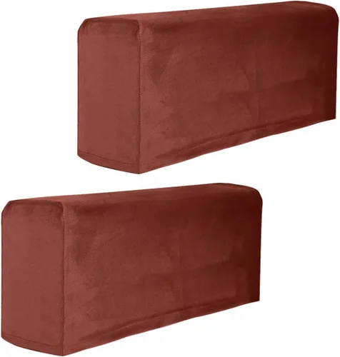 Miniatura 5 de Garneck 2 fundas de tela elástica para reposabrazos antideslizantes, de elastano, para sillón reclinable, protector de muebles, fundas para sillón