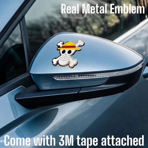 Miniatura 3 de Emblema de anime para automóvil, calcomanía de metal de anime, ememblema de esmalte de anime para computadora portátil para escritorio, emblema