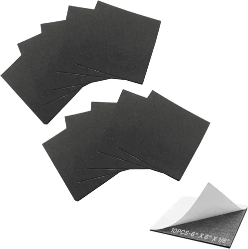 Miniatura 19 de Storystore 5 hojas acolchadas de espuma de 12 x 8 x 1/8 pulgadas, autoadhesivas, de espuma de celda cerrada, de neopreno, aislantes, almohadillas