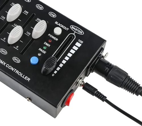 Miniatura 6 de MAD OWL Controlador de atenuación DMX de 12 canales, controlador de iluminación mini DJ, atenuador de protocolo de señal DMX512 adecuado