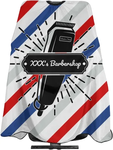 Miniatura 32 de Capa de barbero impermeable personalizada, Capa de peluquero personalizada, Añade tu texto, Capa de salón personalizada para hombres, Capa de corte