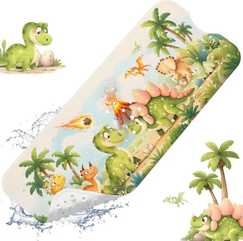 Miniatura 26 de XIYUNTE Alfombra de Baño para Bebé para Bañera Antideslizante Alfombra de Baño para Niños - 40''x16'' Extra Larga Alfombra de Bañera para Bebé