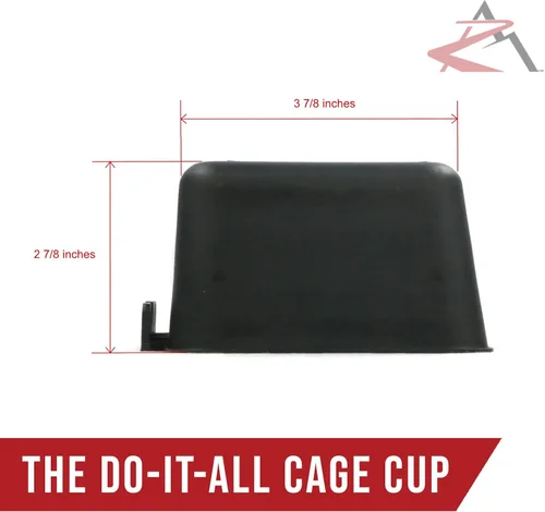 Miniatura 3 de The ROP Shop Paquete de 36 tazas de jaula negras para alimentación y agua para aves de corral, patos, pájaros, hámsteres