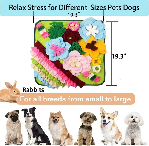 Miniatura 3 de Alfombrilla para olfatear perros y mascotas, alfombrilla para olfatear cachorros, juguetes interactivos de rompecabezas para perros pequeños