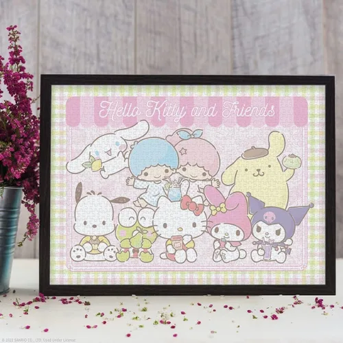 Miniatura 2 de Rompecabezas de 1000 piezas de Hello Kitty and Friends My Favorite Flavor Rompecabezas coleccionable con Hello Kitty, Cinnamoroll, Keroppi