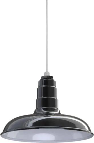 Miniatura 47 de Steel Lighting Co. Malibu - Lámpara colgante Montaje en techo Domo de 14 pulgadas vástago de 12 pulgadas Estilo de granja de acero Rojo